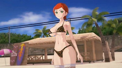 Ben 10 - ginormous breasted Gwen Tennyson gets creampied - asian manga