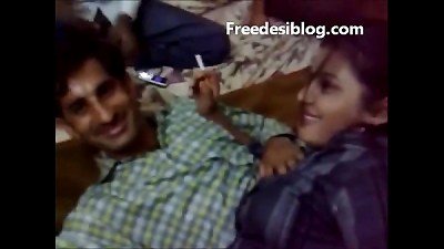 Desi chick and dude enjoy in hotel apartment With Hindi Audio