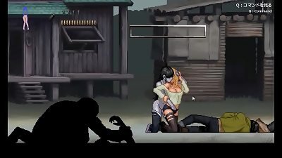 cute ash-blonde has sex with zombie fellow in softcore manga gameplay