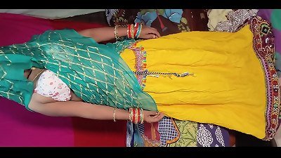 Rajasthani Bhabhi had a plenty of of fun after taking off her lehenga from her brother-in-law, full 4K vid