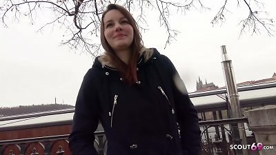 GERMAN SCOUT - nice natural teen ELENA hotwife plumb AT MODEL casting