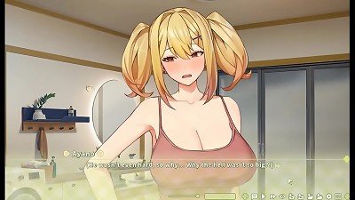 Summer Clover [ HAREM hentai GAME ] Ep.3 blondie nun have an orgasm while doing a rough deep throat !
