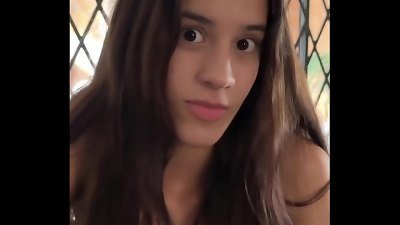 first casting with 18yo busty skinny brazilian teen Latina - pov blowjob