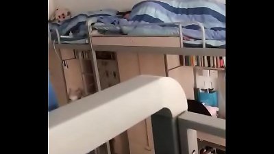 college student cam in the dorm room