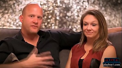 inexperienced couple first-ever time three way with an open minded girl