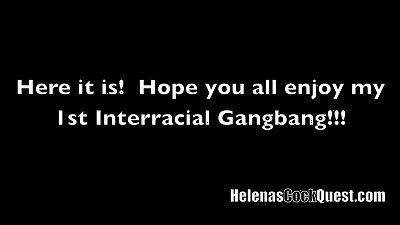 Helena Price - My first proper ginormous black rod GANBANG!  With internal cumshot munching hotwife husband in chastity!