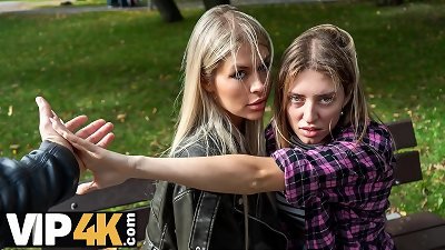 VIP4K. warm and playful platinum-blonde Zlata sparkle is cheating on her girlfriend with a ample boss