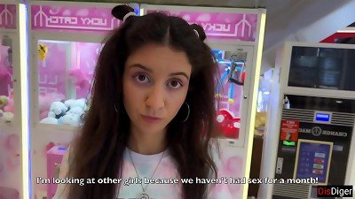 If you hit the ball in the hoop 10 times - I'll let you spunk inside me! - internal cumshot