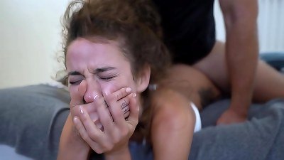 She screams And Shouts While cumming Her Brains Out