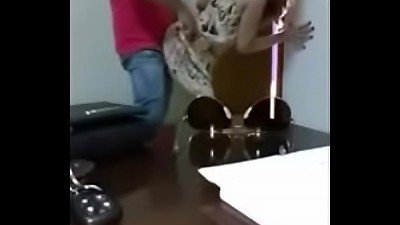 Hiden cam office nail secretary .TS