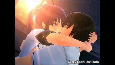 3-dimensional schoolgirl Creampied 3 Times!