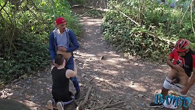 security cameras catch males fucking in the forest part 2 (COMPLETE ON RED)