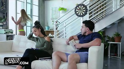 fellow loosens his Sexual tense with platinum-blonde Sister, Sloan Harper, Peter Green