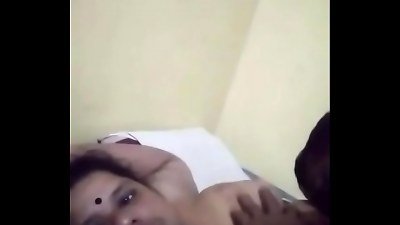 Desi large boobs aunty fuck-a-thon with her husband pal