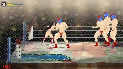 cute lady has hookup with monster man in porno game