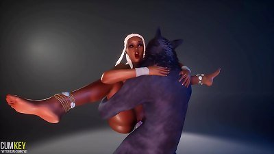 yummy girl humping by Werewolf | node Monster | 3d porno naughty Life