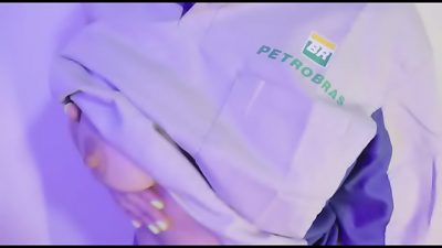 warm attendant giving butt to customer at gas station