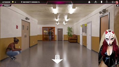 Steps of debauchery # 14 - wild coed masturbates in the classroom