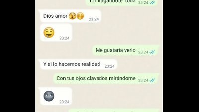 My girlfriend tastes the milk and tells me that she loves it