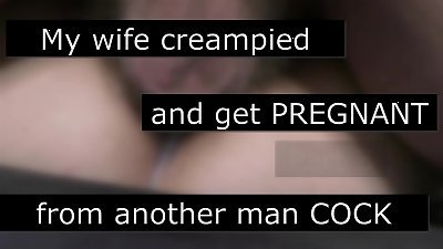 My giant breasted cuckold wife creampied and  get knocked up by another man! - cuckold roleplay story with cuckold captions - Part 3