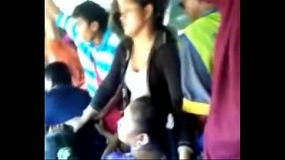 Encoxada nasty Egyptian damsel in bus