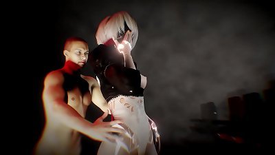 YoRHa 2B fucky-fucky Robot in domination & submission romp show | Nier Automata porn Parody