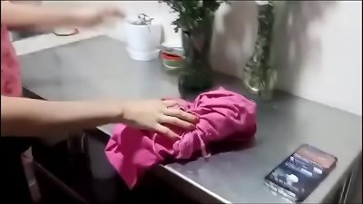 I can't boss! I'm just cleaning, I want my elevate but not fucking!