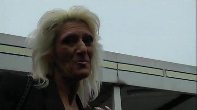 A granny showcases off