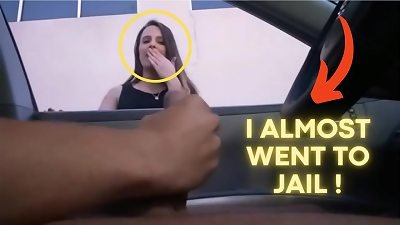 React: woman is overwhelmed to see guy jerking off and embarks a struggle