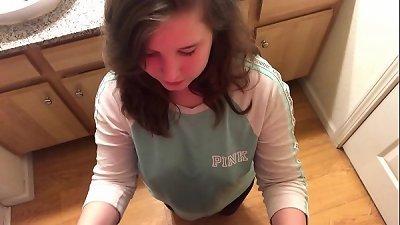 phat ass white girl pov doggy and spunk on belly