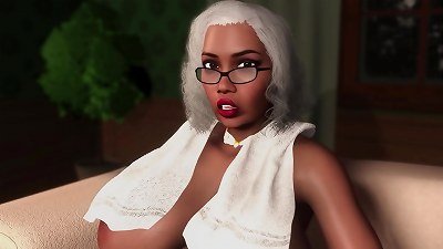 Backing up that thick black butt after church