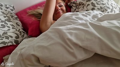 hubby had to go to work and he asked a buddy to wake up his still sleeping wife (LOUD moaning and CUMSHOT)