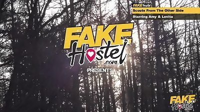 FAKEhub Cosplayers getting poked on Earth and in Space