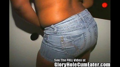 18 yr aged black High school chick Sucks, Fucks, & swallows In The Gloryhole!