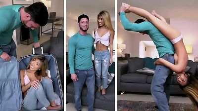 small chinese teen Clara Trinity tossed Around Like A puppet & pulverized By Tyler Steel