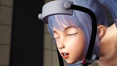 3dxpassion.com. romping machine legal year older chinese college girl gets poked firm in the kitchen