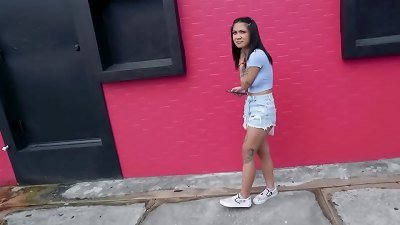 BANGBROS - Rebellious asian teenager Yumi Sin ravaged By Tyler Steel On The plumb Bus!