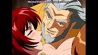 steaming anime porn ginger-haired enjoys sex toy