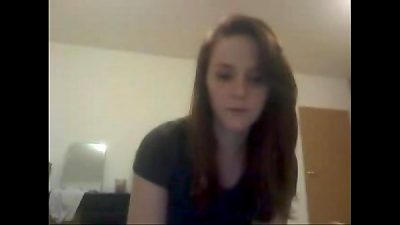 cute brown-haired school nubile Takes Top Off