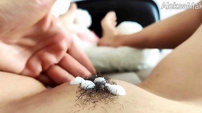 Stepmom milks furry wet twat