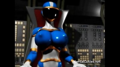 anime porn slut in stunning latex suit