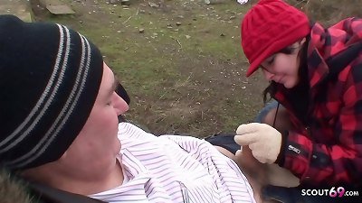 older ugly dude fuck Real Czech teenager Street super-bitch Public
