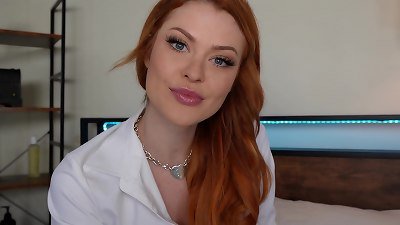 sexy redhead college Co-Ed Elly Clutch entices Her tutor
