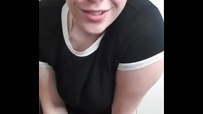 trampy femdom with strap on dildo Extorts You pov