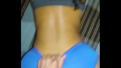 latin wife with her huge bootie sates her hubby