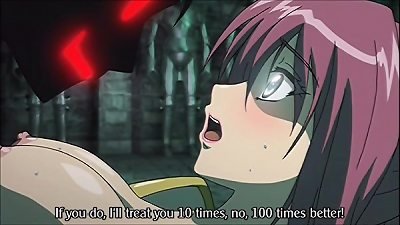 vigorous swordwoman broken by warlock and his devil host