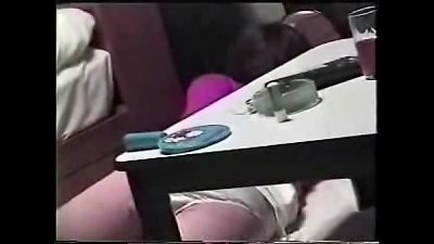 Spying through window caught my sister draining