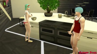 Bulma mommy and wife Epi 6 My mom is cooking with highly gorgeous clothes almost bare and I drill her stiff When my father goes to work All day He satiates his son like a mega-slut NTR Dragon Ball anime porn